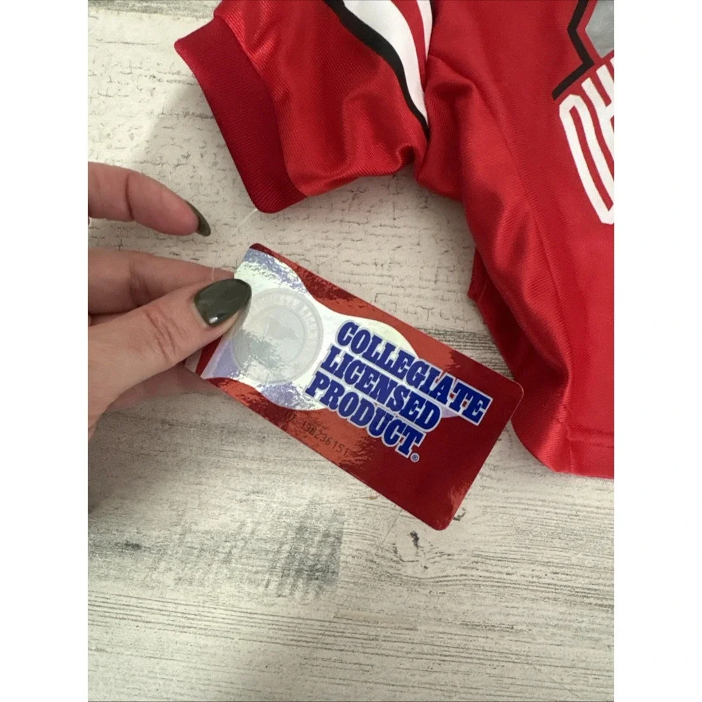 OHIO STATE BUCKEYES DOG‎ CAT JERSEY PREMIUM DAZZLE FABRIC